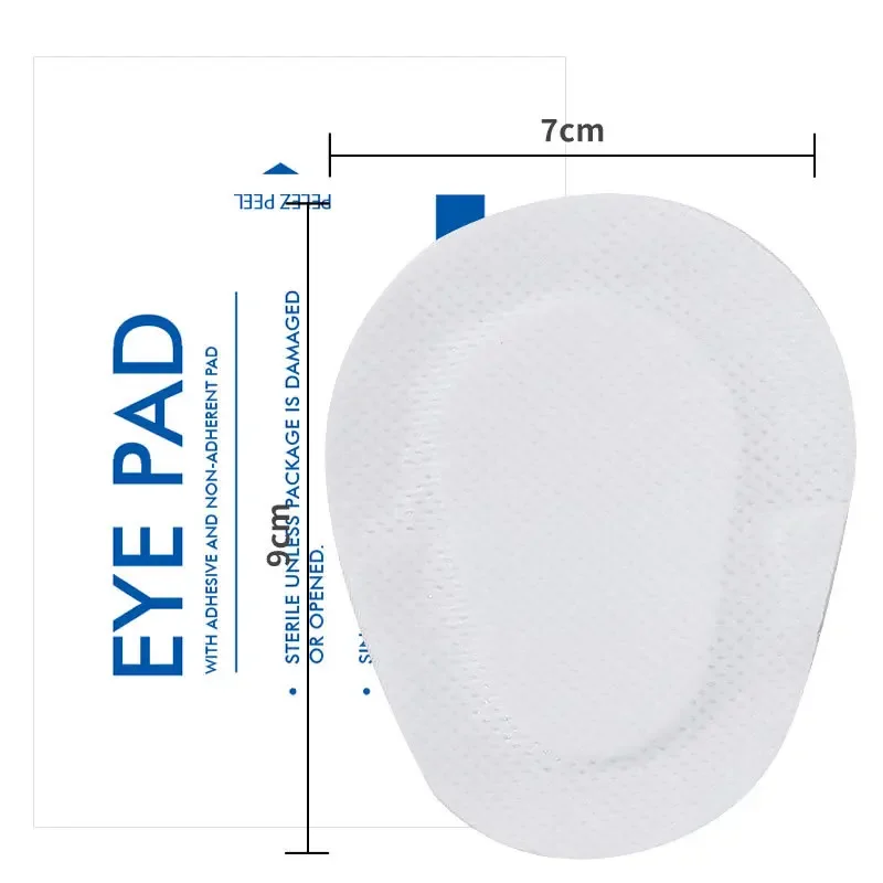 1Pc 9X7Cm Wit Ademend Soft Eye Patch Niet-geweven Ehbo-kit Eye Chirurgische Wondverband Medische accessoires