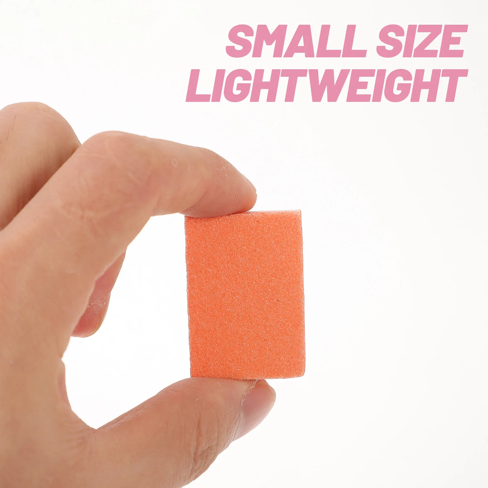 50 Stück doppelseitige Block-Nagelfeile, Schwammmaterial, Pufferfeile für Maniküre, Pediküre, kompakt, leicht, tragbar