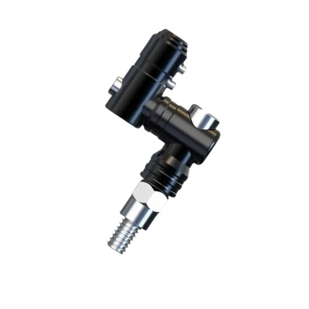 2Pcs 360 Degree Rotation Motorcycle Mirror Mount Adjustable Aluminum Alloy Handlebar Mirror Adapter Universal Fit
