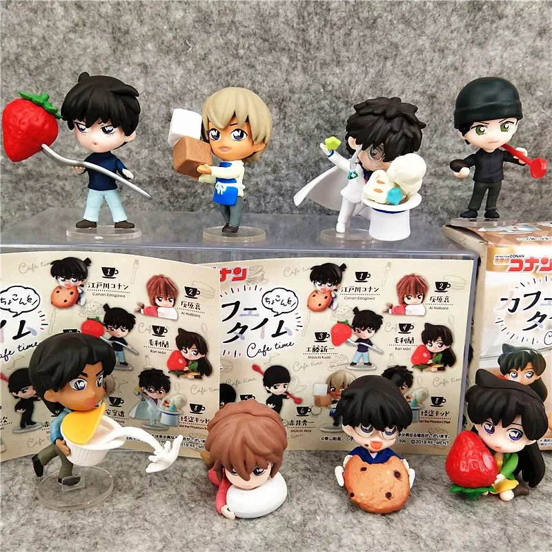 Cafe Gourmet Scene Mouri Ran Hattori Heiji Ai Haibara Toys hobby Kawaii Computer Case decorazione regali di compleanno per i bambini