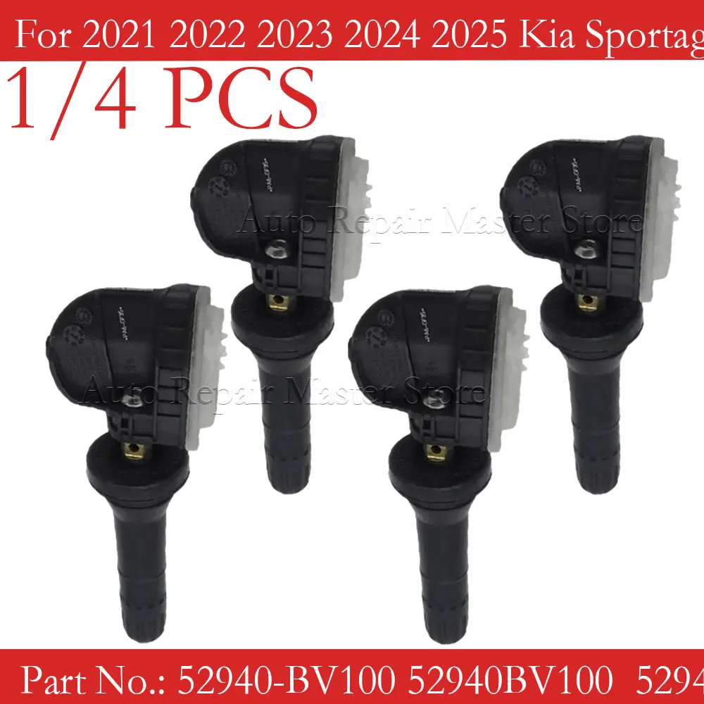 1/4 Uds para Kia Sportage [NQ5] Hyundai Creta [SU2] Tucson [NX4] 2021 2022 2023 2024 2025 Sensor TPMS 433MHz 52940-BV100 52940BV10