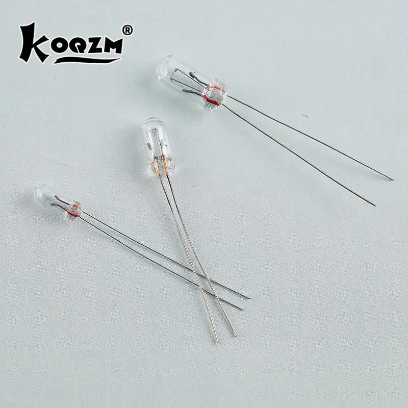 New Style 10pcs Miniature 0.07A 3mm 4mm 5mm 1.5V,3V,6V, 9V,12V, 24V Lamp Light Bulb Edison Incandescent Filament Rice