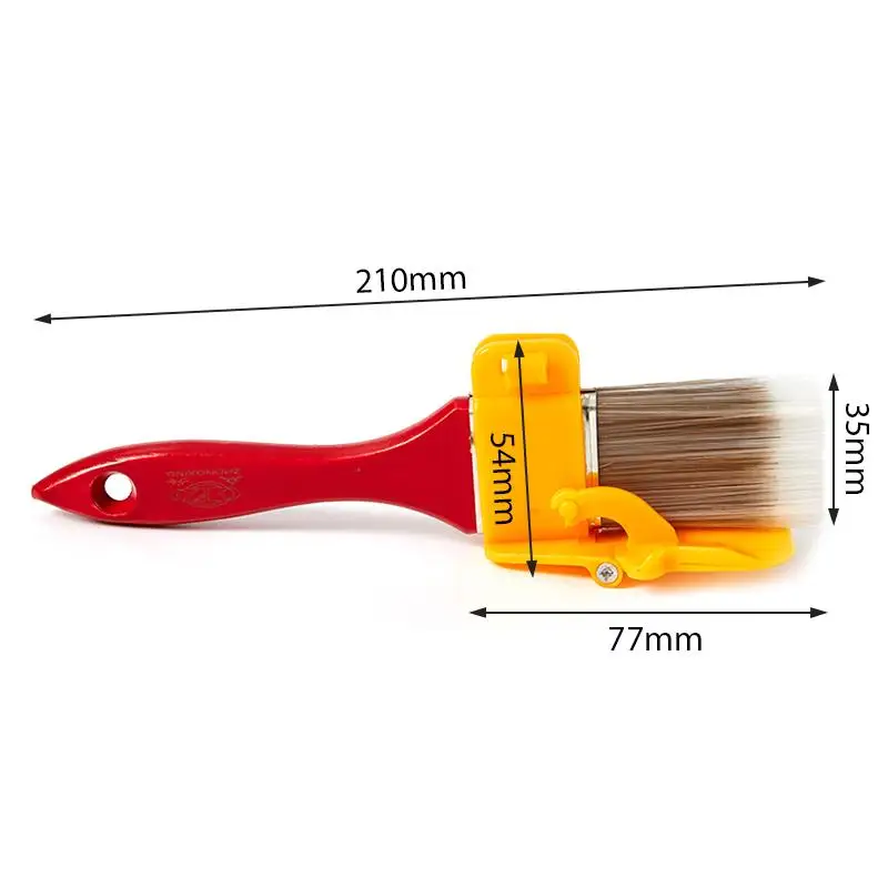 1Pc Edging Color Separation Paint Brush Handheld Paint Edger Tool Ideal For Indoor And Outdoor Use On Walls And Ceilings