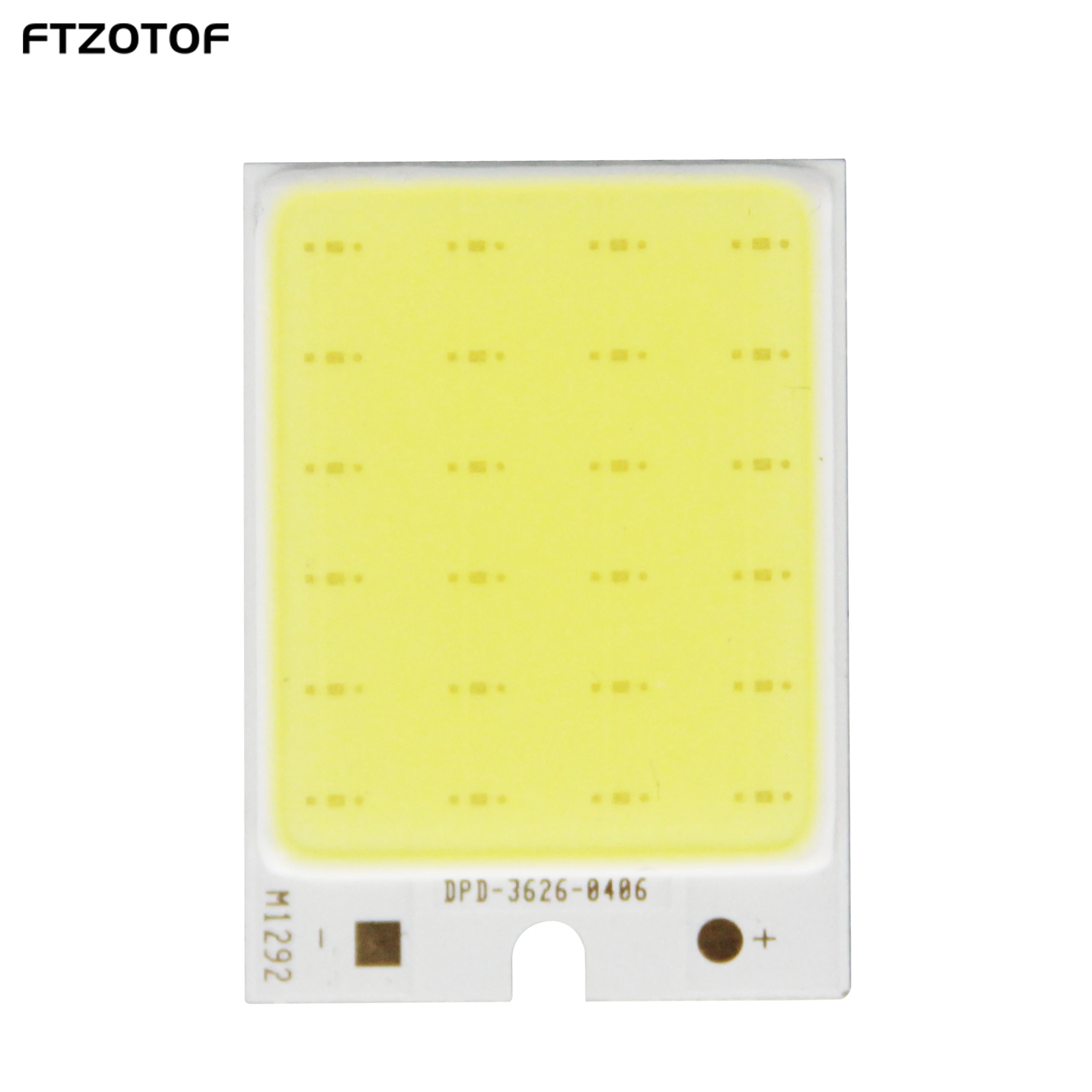 FTZOTOF 1/5ชิ้น/ล็อตชิป LED 12V DC 2W COB ออนบอร์ดโมดูล Cool สีขาวแหล่งกำเนิดแสง36*26มม.DIY ทำงานหลอดไฟกลางแจ้งรถ