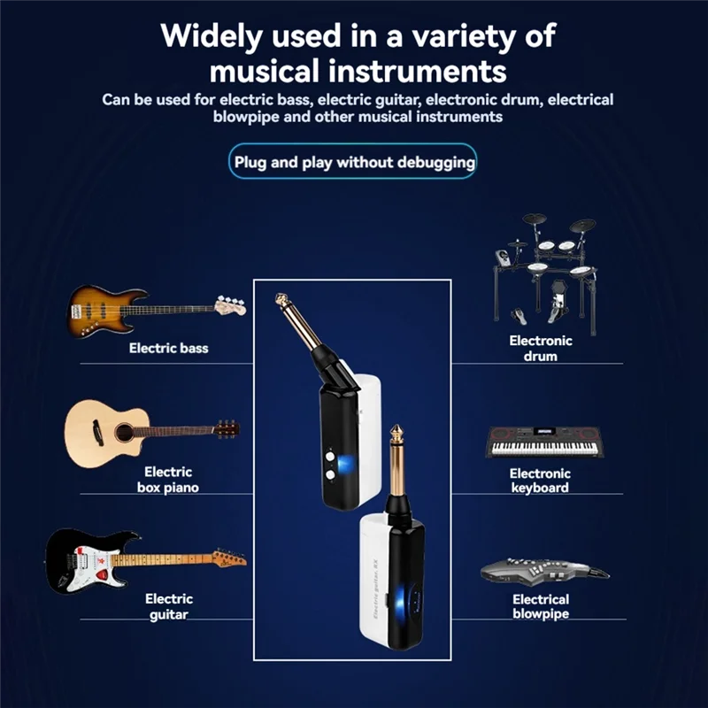 -BOFF ميكروفون لاسلكي لاقط جهاز إرسال واستقبال نظام نفخ كهربائي لاقط لاسلكي آلة موسيقية