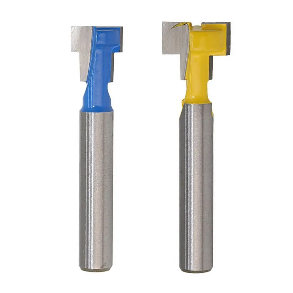 

1/4 inch Shank T-Slot Cutter Router Bit Steel Handle 3/8 inch & 1/2 inch Length Woodworking Cutters For Power Tools