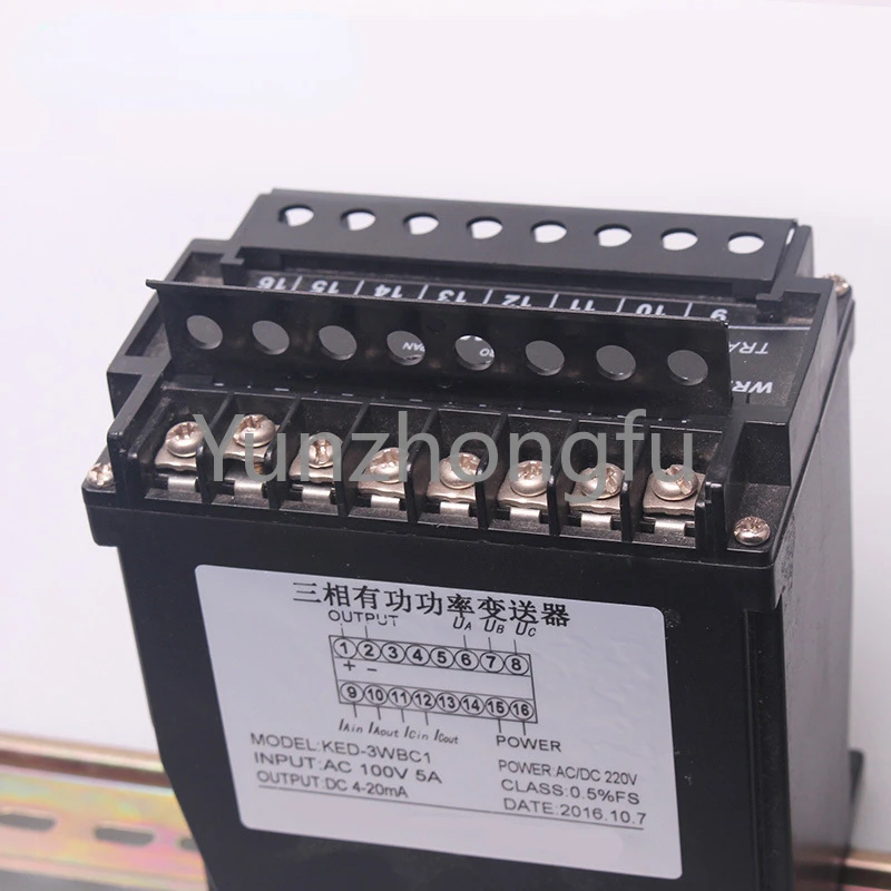 Ted Three-Phase Three-Wire Three-Phase Four-Wire Active Power Transmitter Instantaneous Power to 4-20mA Or 0-10v