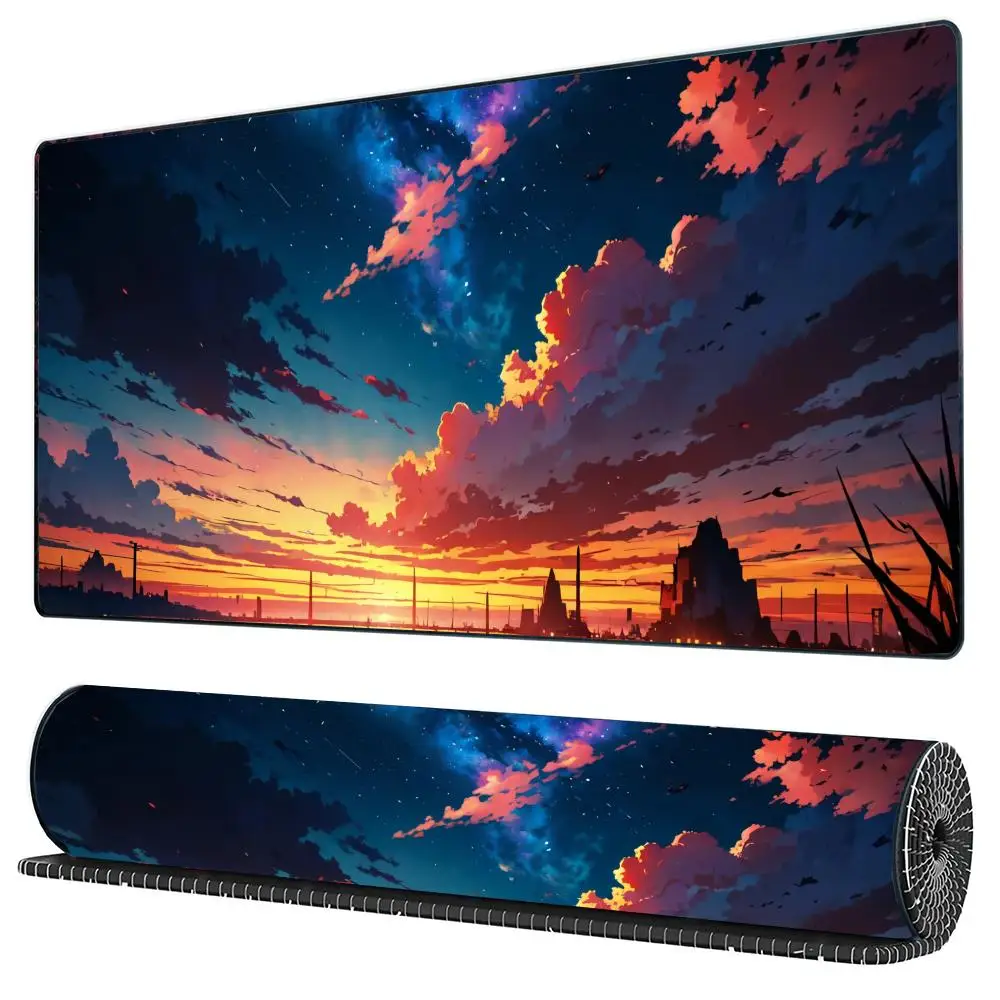 

Sunset Views in Japan Mouse Pad Large Computer Office Game Table Mats Rubber Anti-slip Gaming Keyboard Mousepads Long Desk Pads