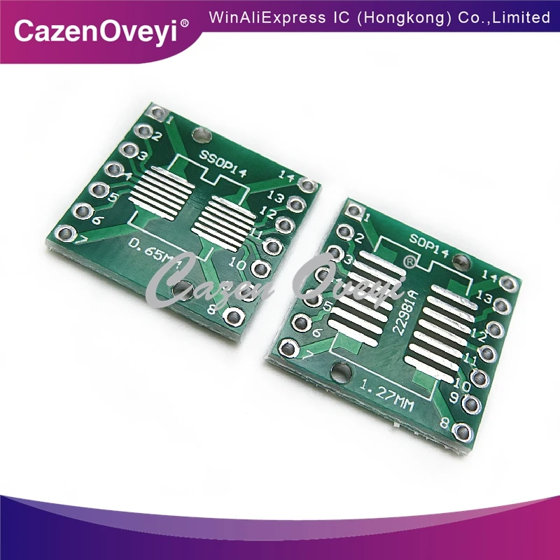 5 sztuk/partia SOP14 SSOP14 TSSOP14 SMD turn in-line DIP 0.65 1.27mm