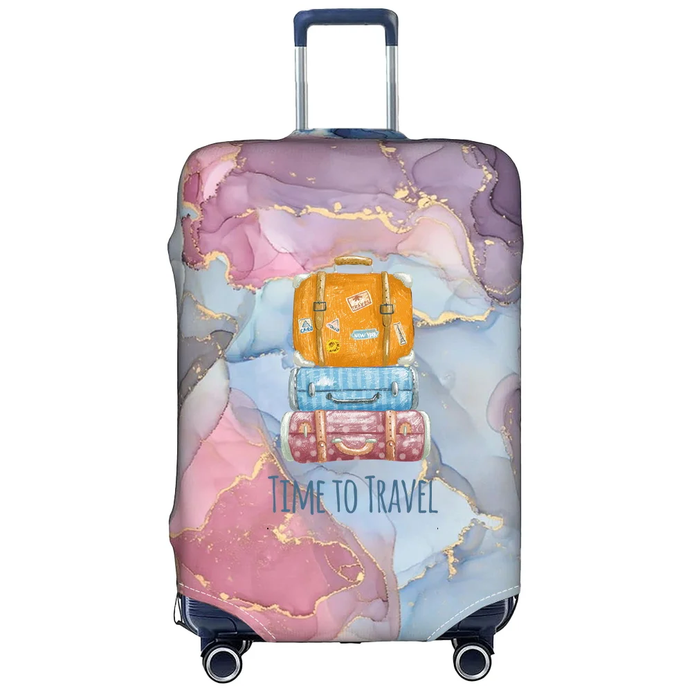 Luggage Cover Stretch Fabric Suitcase Protector Baggage Case for18-32 Inch Suitcase Case Print Travel Series Travel Organizer