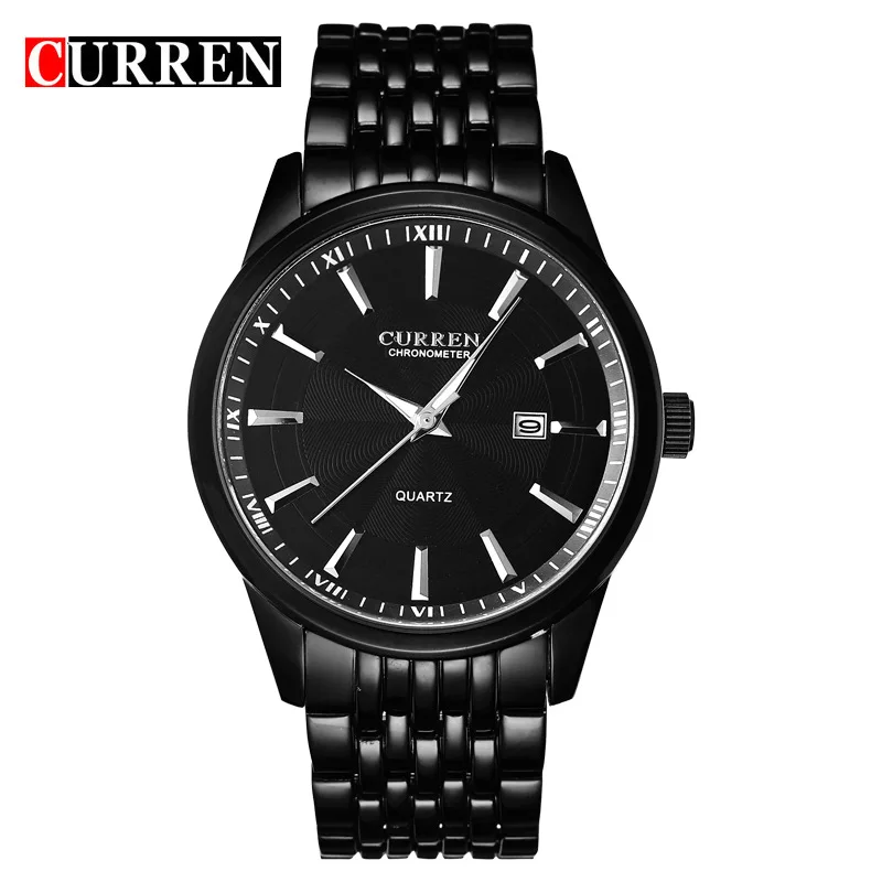 

Curren 8052 Men's Watch Quartz Watch Men's Calendar Steel Belt Waterproof Men's Watch