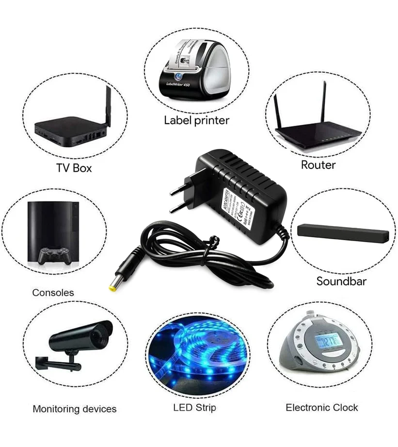 20V 1.2A power supply LED lamp power supply 20 v power supply 20v 1.2A 1200mA power adapter 100-240V EU UK US plug