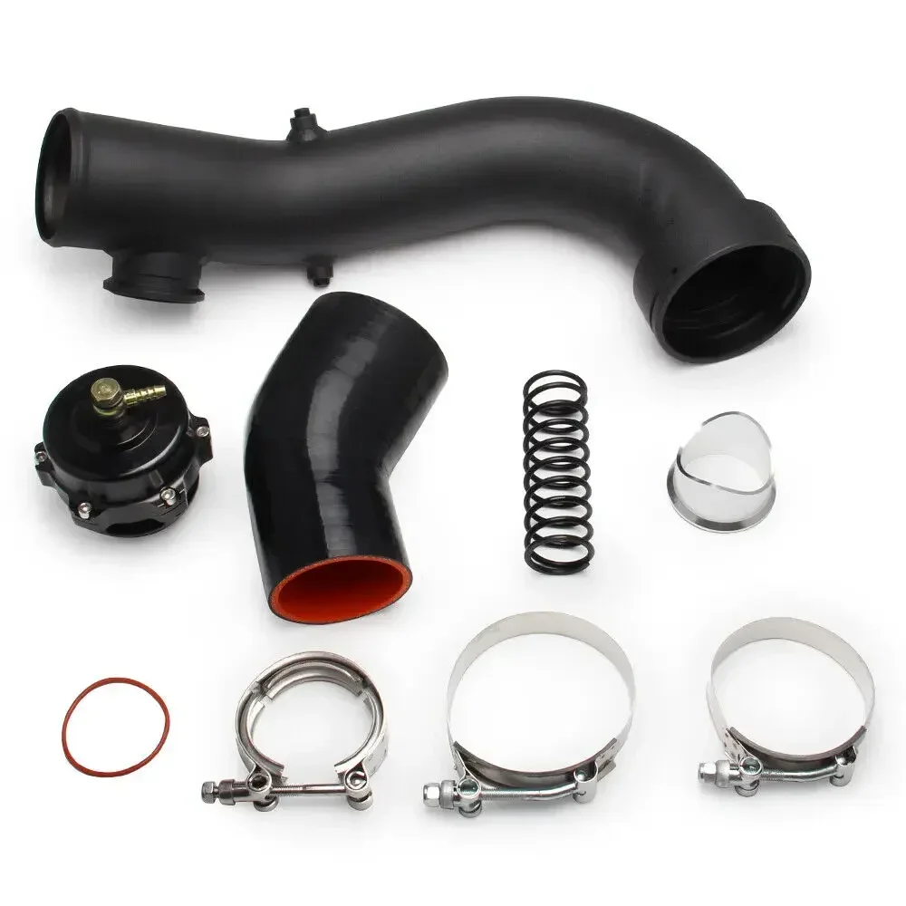 For BMW N54 E88 E90 E92 135i 335i Performance Turbo Hard Intake Pipe Intake Turbo Charge Pipe Kit With 50mm Blow Off Valve