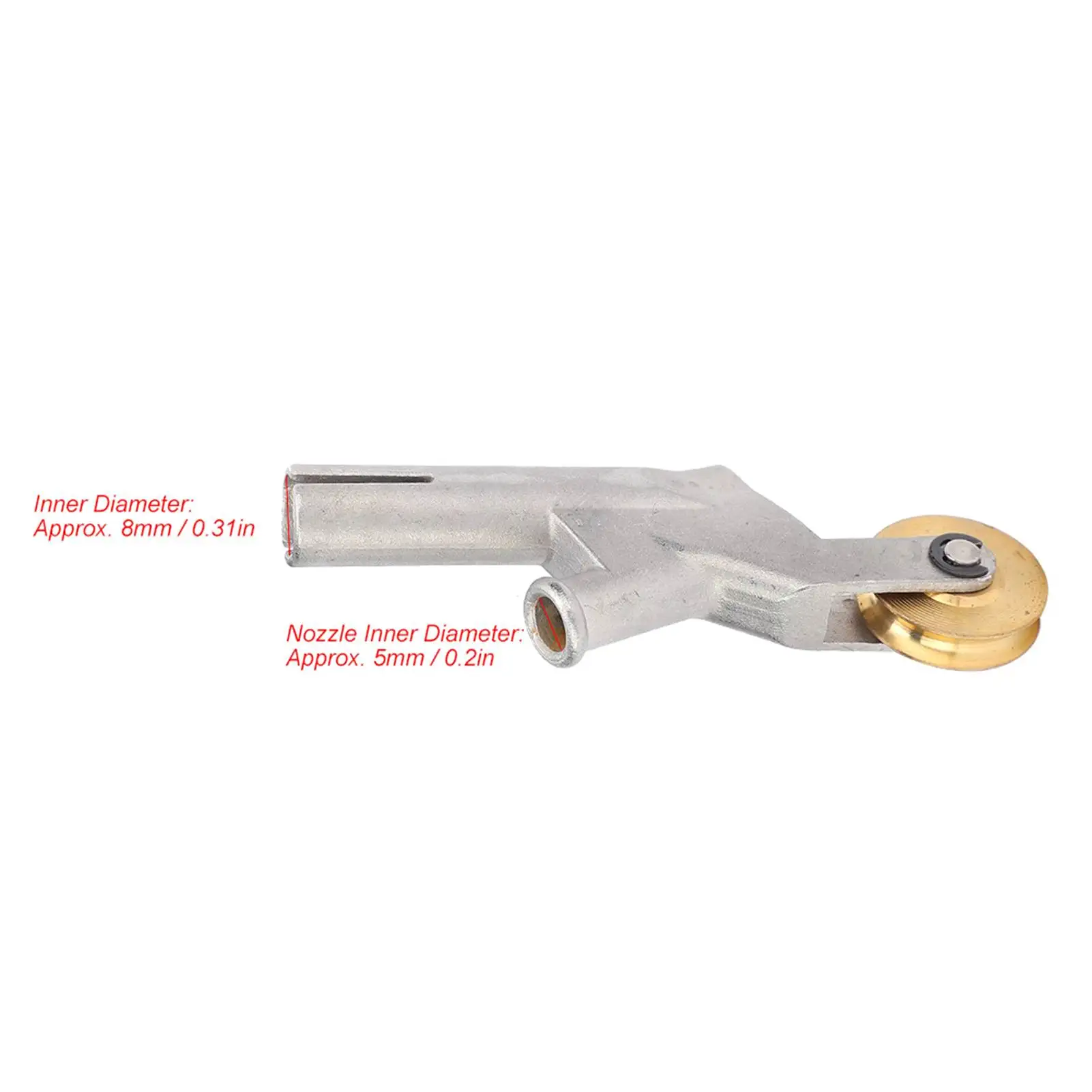 Boquilla de soldadura de suelo, boquilla redonda con rueda, accesorio de boquilla de soldadura de suelo de PVC