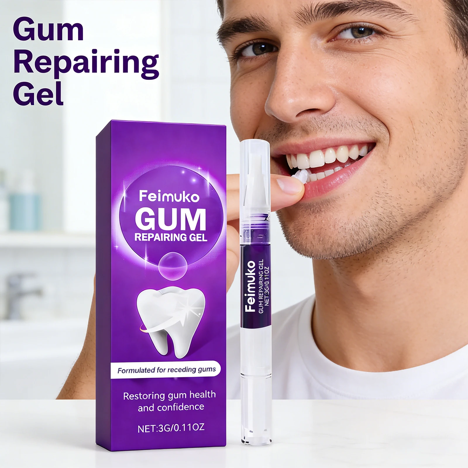 Oral Gum Soothing Gel Gentle Gum Care Moisturizing Anti Cavity Tooth Protection For Comfortable Confident Smile Oral Health Care