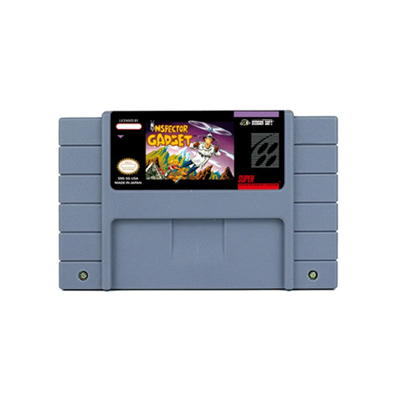 

Inspector Gadget Action Game for SNES 16 Bit Retro Cart Children Gift