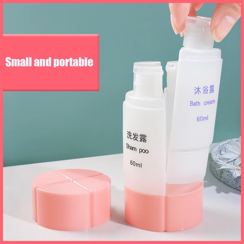 1pcs 4-in-1/3 in 1 Travel Bottle Set Organized Leak Proof Travel Tube Sets Dispensing Containers for Shampoo Lotion Soap