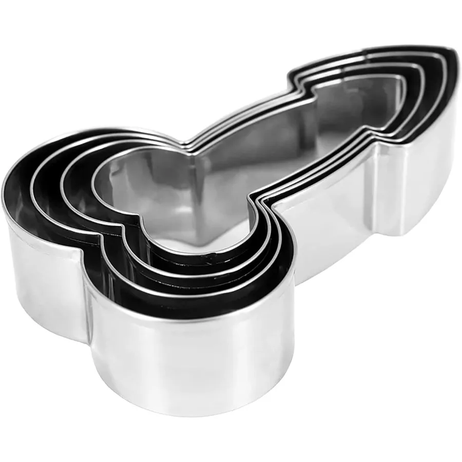 مجموعة مكونة من 4 قطع من قوالب الخبز الإبداعية Ce قوالب البسكويت المصنوعة من الفولاذ المقاوم للصدأ لوازم المطبخ Q-05