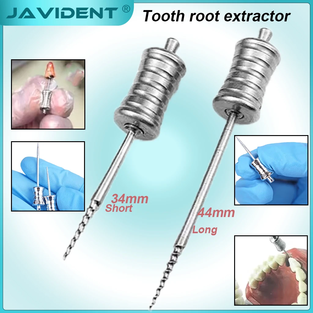 1Pcs Dental Materials: Stainless Steel Anterior/Posterior Tooth Extraction Screws; Oral Broken Root Removal Drill