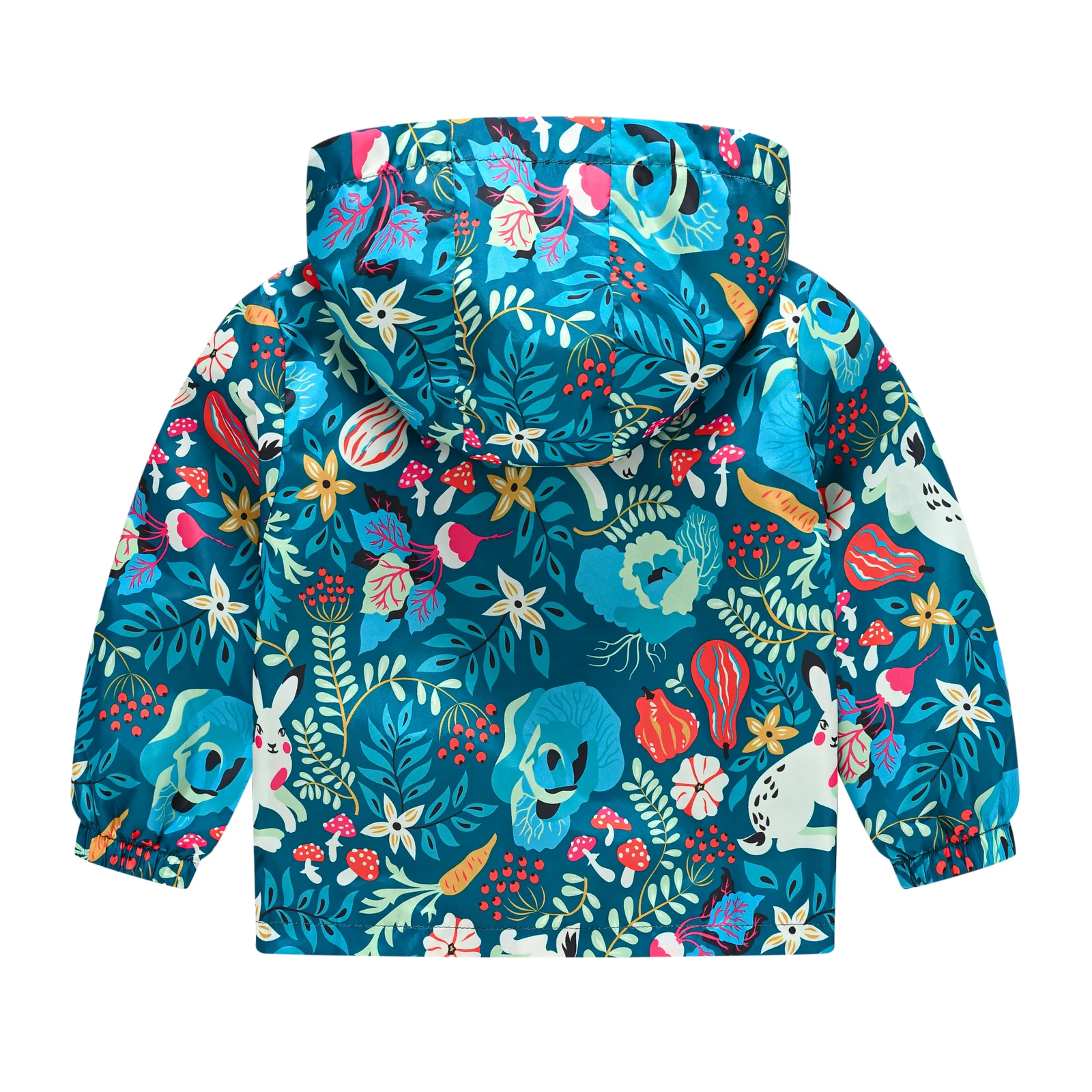 Boys and Girls Wind Cap Coat Assorted Cartoon Pattern Printed Zipper Coat Children Spring Wear