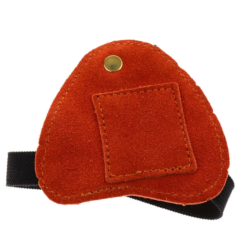 

Защитные кожаные перчатки для стрельбы из лука, регулируемый ремешок на запястье для традиционного изогнутого лука, аксессуары для уличной охоты