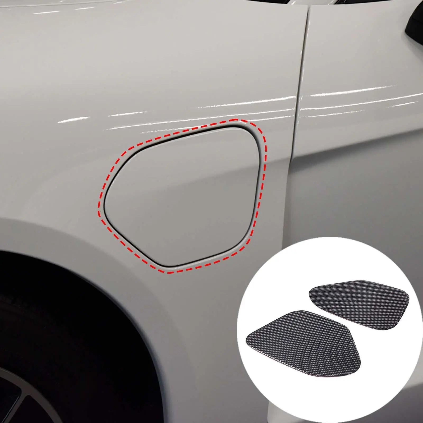 

Soft Real Carbon Fiber Charging Panel Sticker Trim For Porsche Taycan 2019-2022