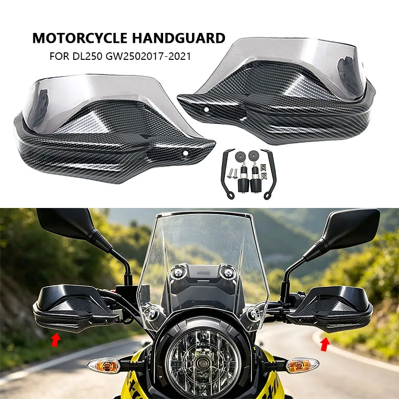 DL250 Motorcycle Handguard Hand shield Protector Windshield For SUZUKI V-Strom DL 250 VStrom VStrom250 GW250 2017-2021 2020