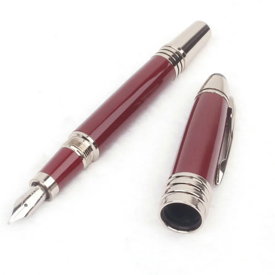 حبر جاف من ألياف الكربون باللون الأزرق الداكن JFK Pen Fountain 3-Nib System إصدار محدود من سلسلة المجمع التنفيذي