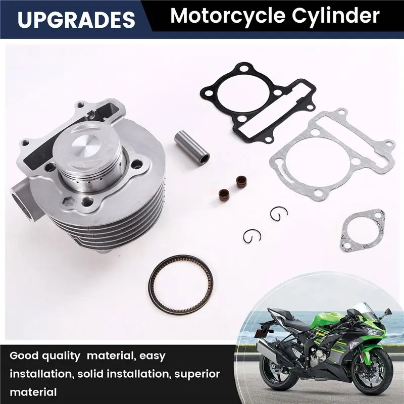 Motorcycle Cylinder Set Engine Casing Accessories Cylinder Piston Ring Gasket Oil Seal Kit DS150 WS150 GS150 ATV150-A97E