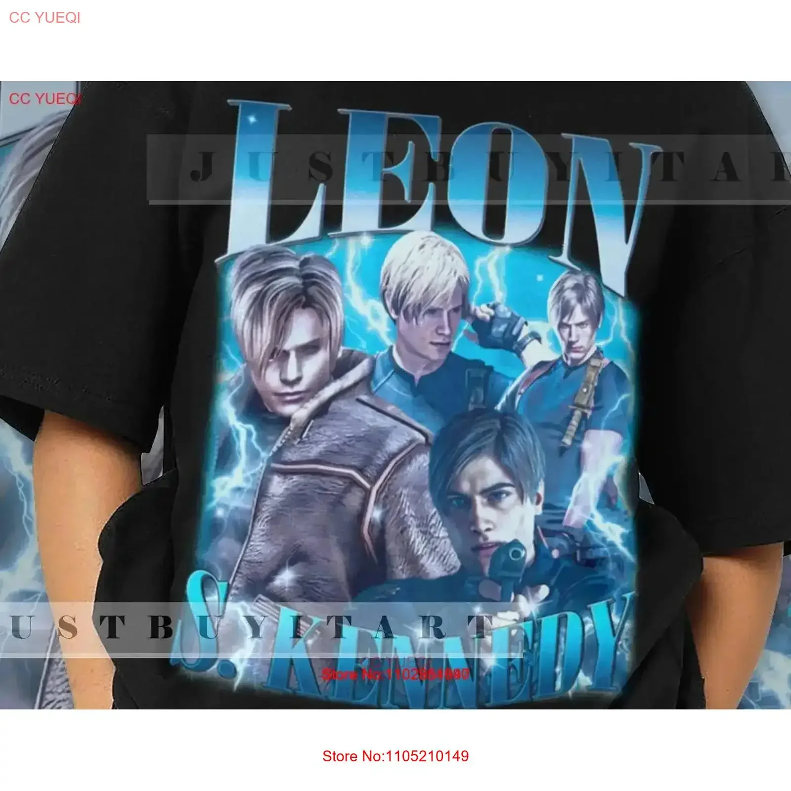 Limited Leon S Kennedy Movie Vintage T Shirt 5XL vintage Washed Casual Unisex Slightly fashion designer clothes