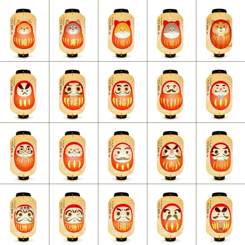 

Японский талисман в японском стиле с изображением героев мультфильмов, пожеланий, Dharma, подвесной фонарик, Дарума, суши, паб, бистро, ресторан, Izakaya, фонарик