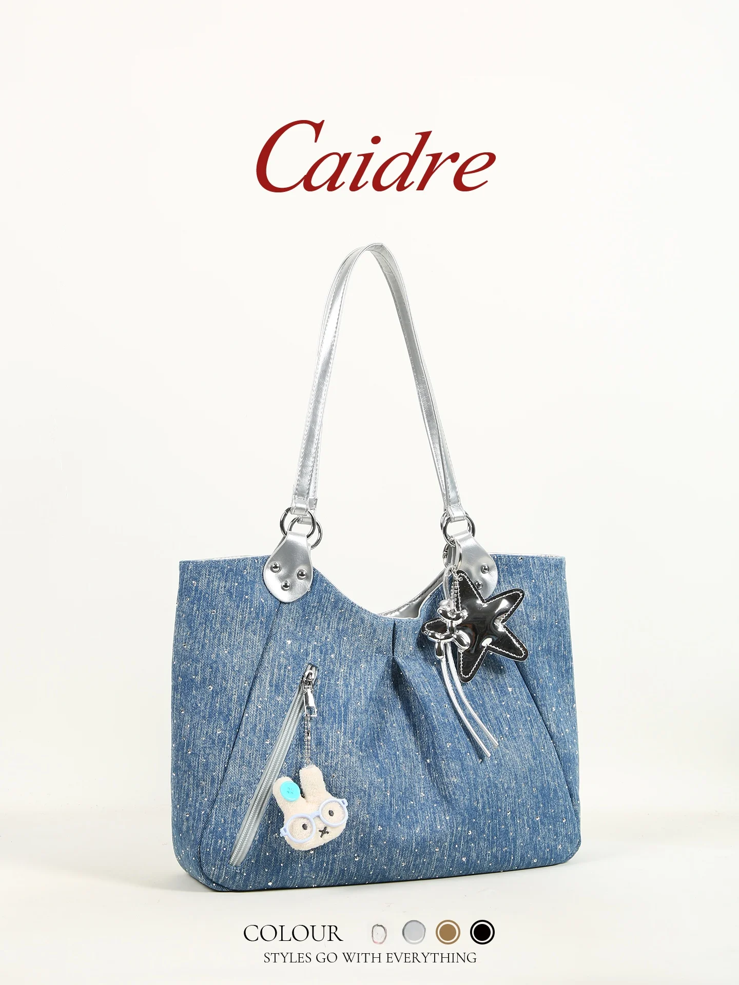 

Large Capacity Canvas Tote Bag Commute Handbag Women's Gift Casual Shoulder Bag Korean Style Pure Color Soft Leather Handbag