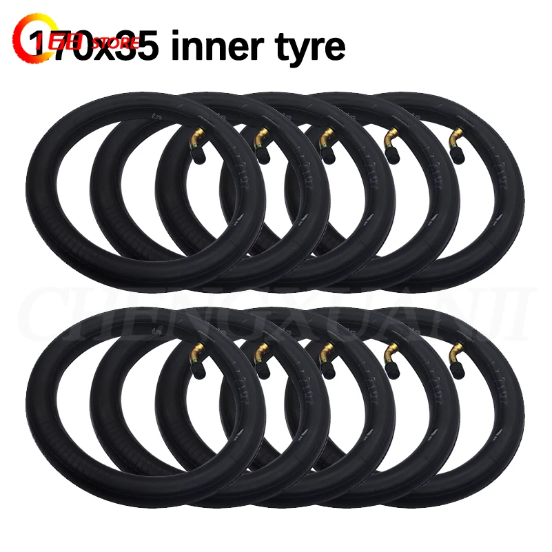 

170x35 inner tube 2pcs/5pcs/10pcs with bending valve baby stroller scooter tire accessories