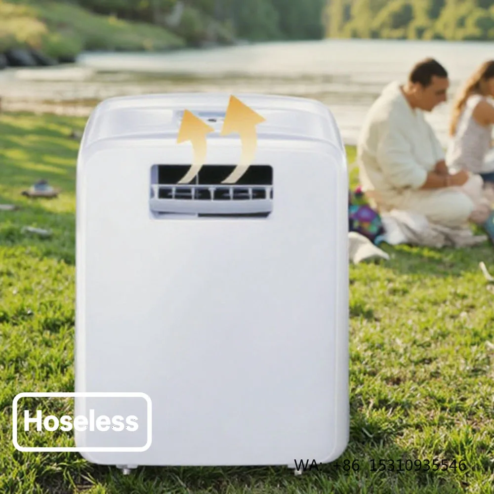 Electric Standing Air Conditioner Hoseless Mobile AC Cooler for Home Use with Drainage-Free Parking Tent