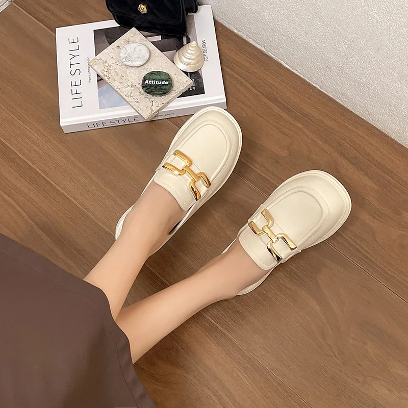 Women Half Slippers Summer New Fashion Casual Soft Sole Lightweight Wear Resistant Baotou Half Slippers Women Free Shipping