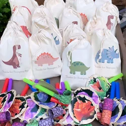 5pcs dinosaur gift bags Dino theme kid boy girl first 1st 2nd 3rd birthday party baby shower decoration grazie benvenuto favore