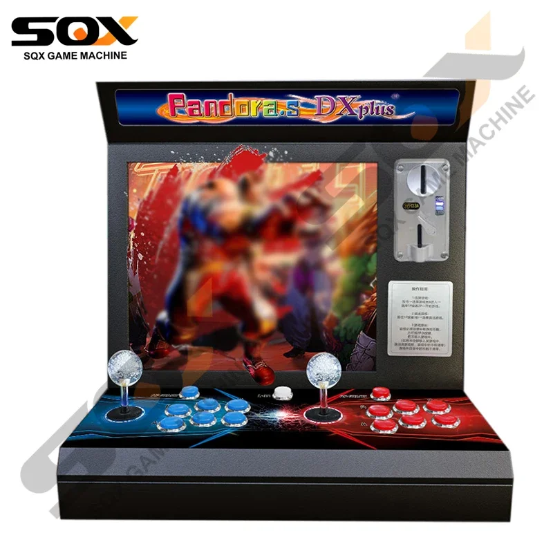 

2024 DX Arcade Machine Tabletop 2 Player Portable Small Classic Cocktail Arcade Game Machine