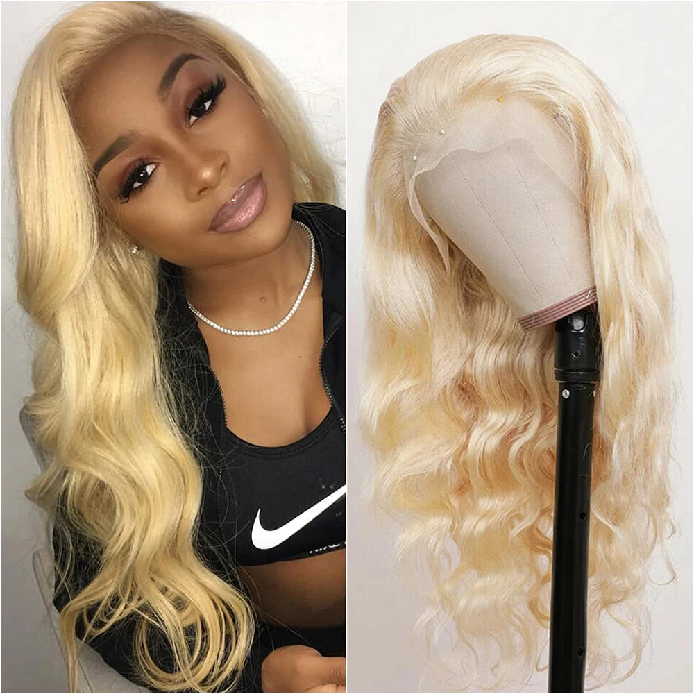 

36 40-дюймовый блондин 613 Объемная волна Парики из человеческих волос Hd Прозрачный 13x4 13x6 Парик из натуральных волос на фронтальной части шнурка для чернокожих женщин Плотность 200