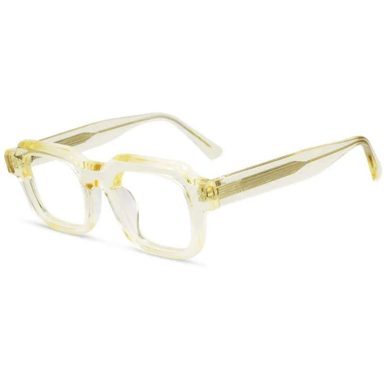 Belight البصرية كبيرة الحجم اليدوية سميكة خلات الرجعية خمر نظارات خلات وصفة طبية عدسة 9612