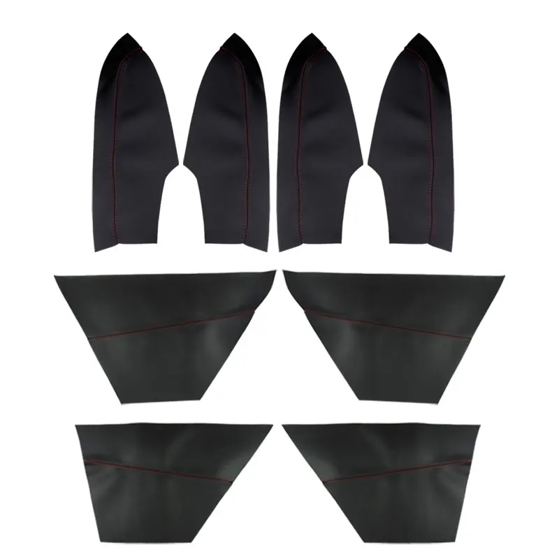 Soft Microfiber Leather Door Panels Cover For Honda Accord 9th Gen 2014 2015 2016 Car Door Armrest Panel Cover Sticker Trim