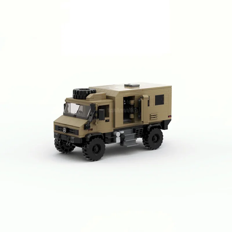 All Terrain RV MOC Genuine Authorization Moonrock Unimog U4000 Building Blocks Model Car Bricks Toy For Children Birthday Gift