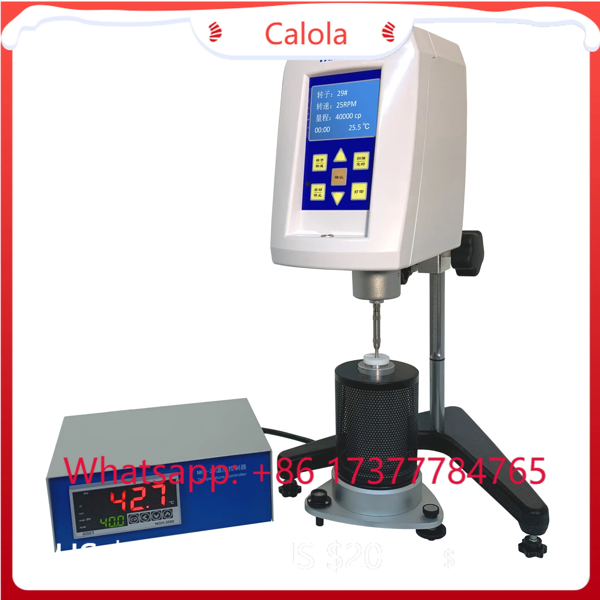 

Brinell rotational viscometer, high temperature NDJ-1C asphalt, polyethylene, wax, hot melt adhesive, paraffin viscometer