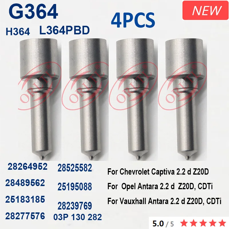 for Chevrolet Captiva Opel Antara Vauxhall Antara 03P 130 282  03P130282 New Diesel Injector Nozzle L341PBD L341PRD