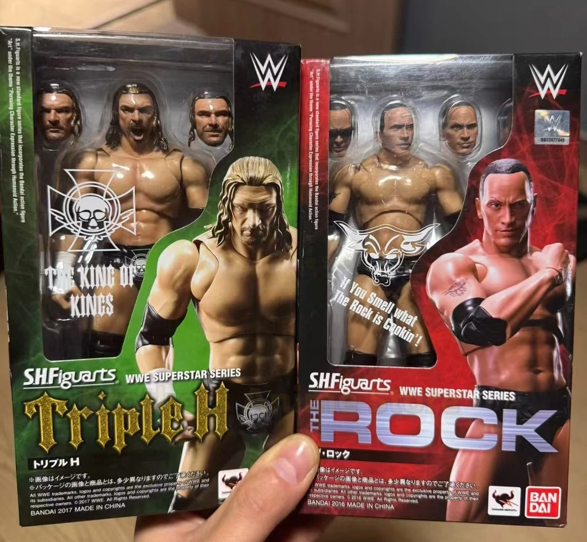 

Bandai SHF WWE Wrestler Boulder THE ROCK Action Figure Ready in Stock