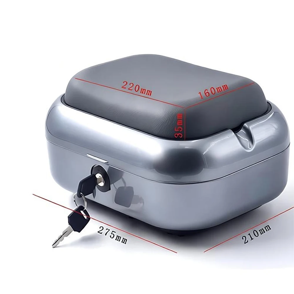 Rear Storage Box with Cushion Seat For Kugoo Kirin M5 / M5 Pro Electric Scooter Rear Trunk Sitting Container Case Replace Parts