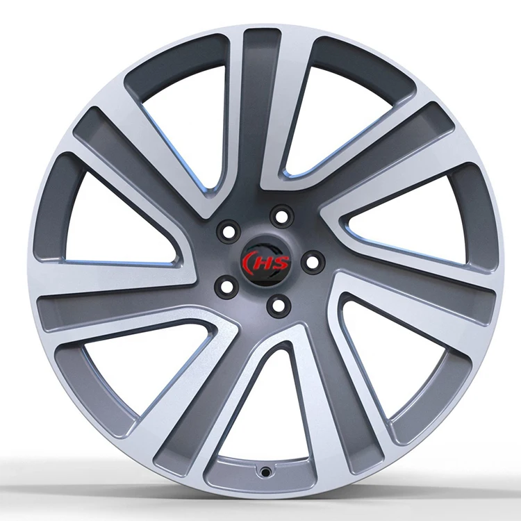 17 18 19 20 21 22 Inch 6061-T6 Aluminum Monoblock Rims Wheels Gray Machine Face Car Forged Wheels for Land Rover