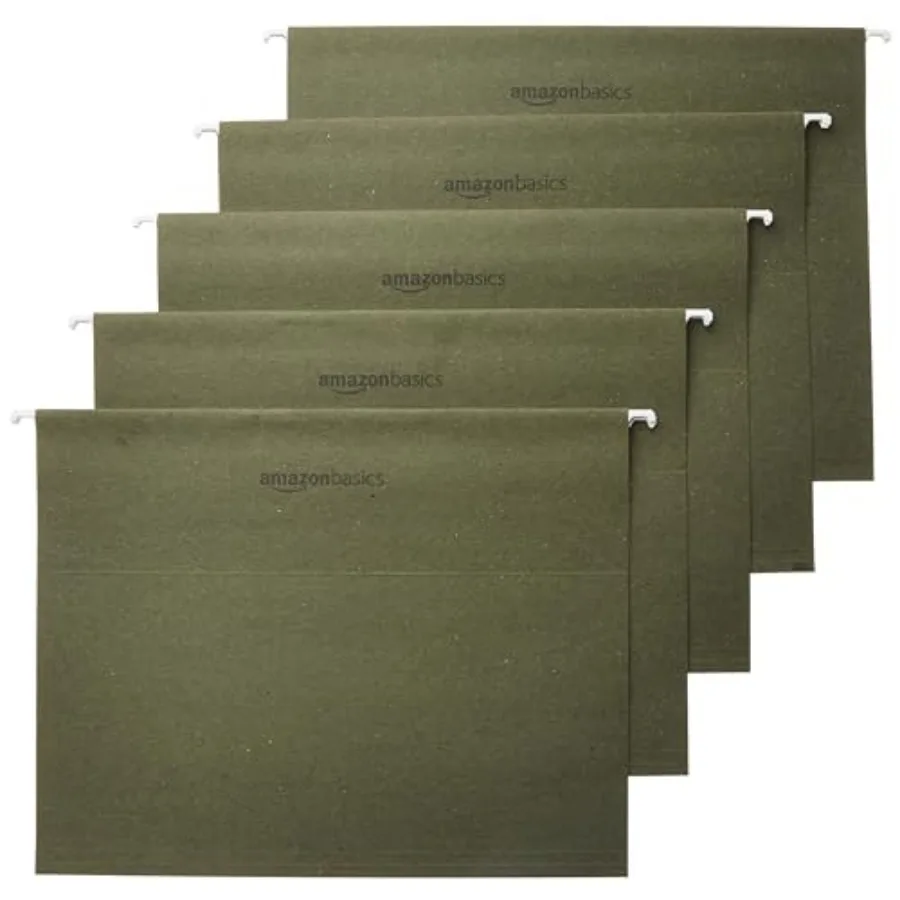 

Hanging File Folders with Adjustable Tabs, Sturdy Expandable Document Organizer, Size 8.5x11 inch