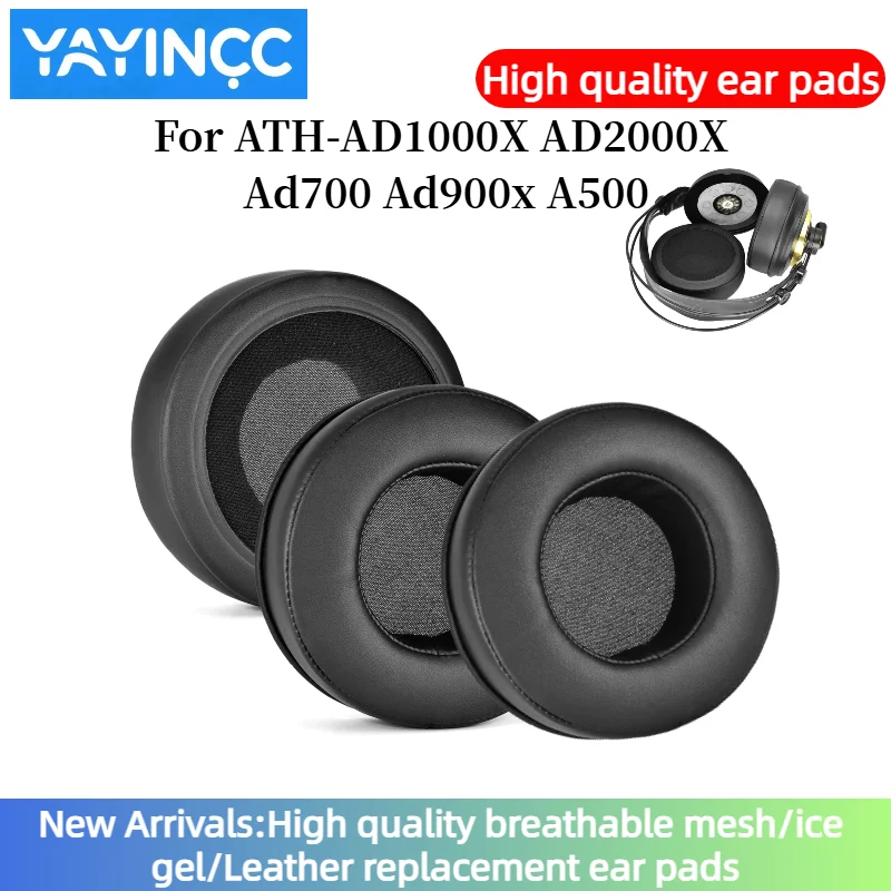 

YAYINCC Soft Foam Protein Leather Headphone Earpads For ATH-AD1000X AD2000X Ad700 Ad900x A500 Headset Earmuff Earphone Sleeve