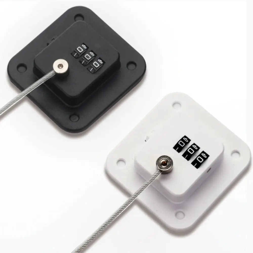 

Security 3-digit Window Password Lock with Adhesive No Punching Baby Safety Lock Black/white ABS Coded Lock Refrigerator