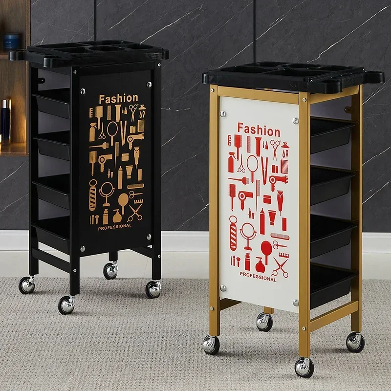 النمط الياباني عربة قابلة للتخزين صالون حلاقة الأصالة عربة متعددة الوظائف الحديثة صالون الأظافر الأثاث Skjuta En Vagn HBSC